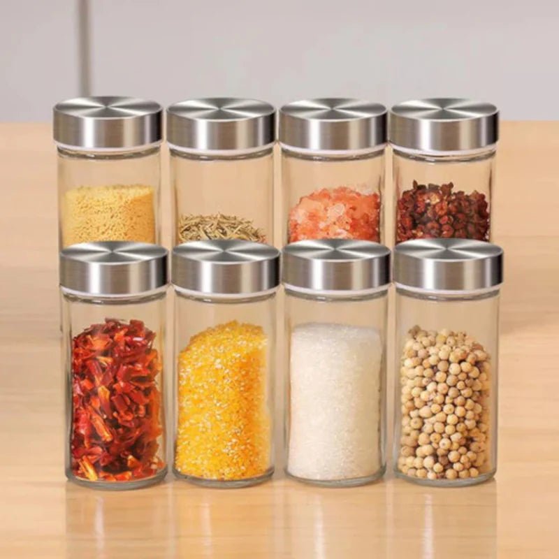 Porta Temperos e Condimentos Giratório em Inox
