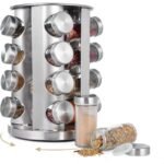 Porta Temperos e Condimentos Giratório em Inox