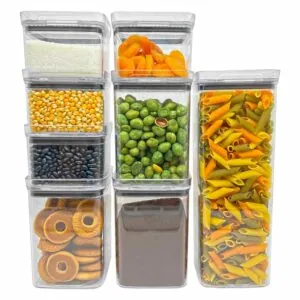 Potes Herméticos Acrílico para Organizar Mantimentos