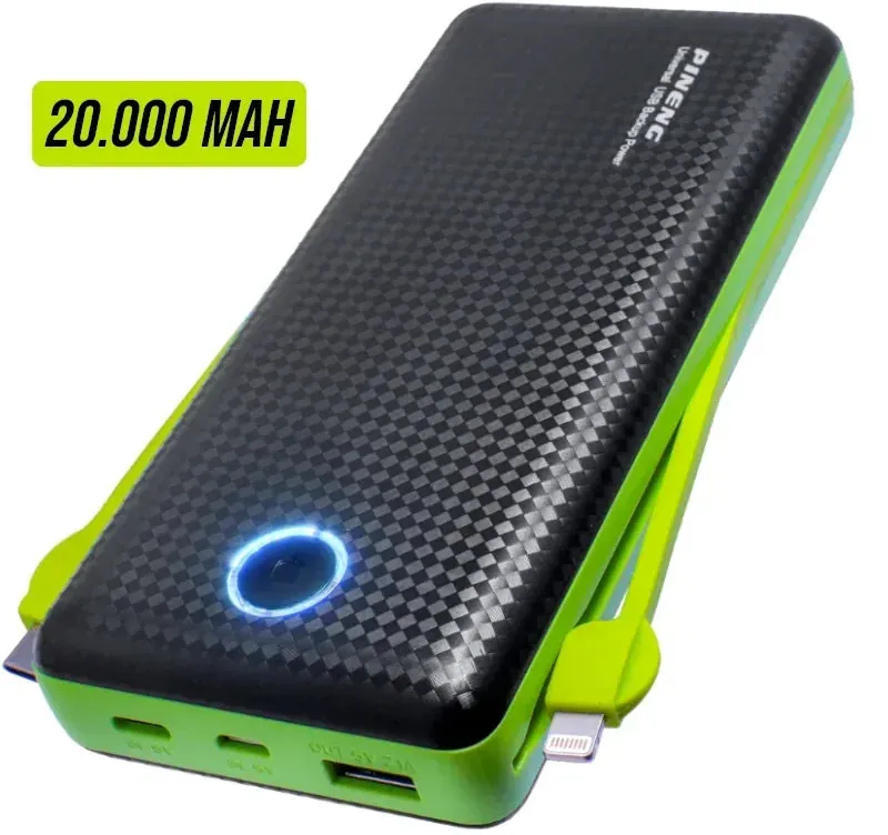 Power Bank 20.000mah Portátil para Celular Universal