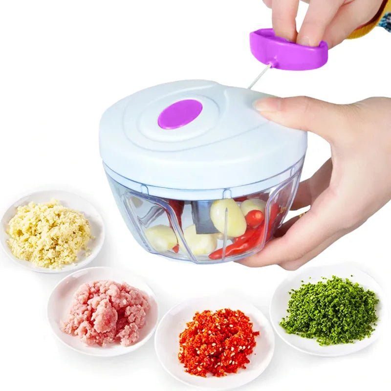 Processador Manual de Alimentos e Temperos
