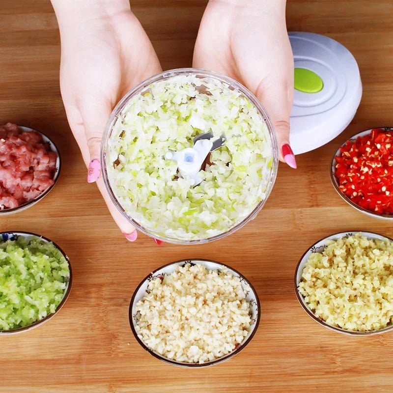 Processador Manual de Alimentos e Temperos