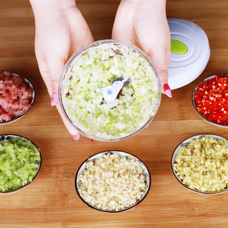 Processador Manual de Alimentos e Temperos