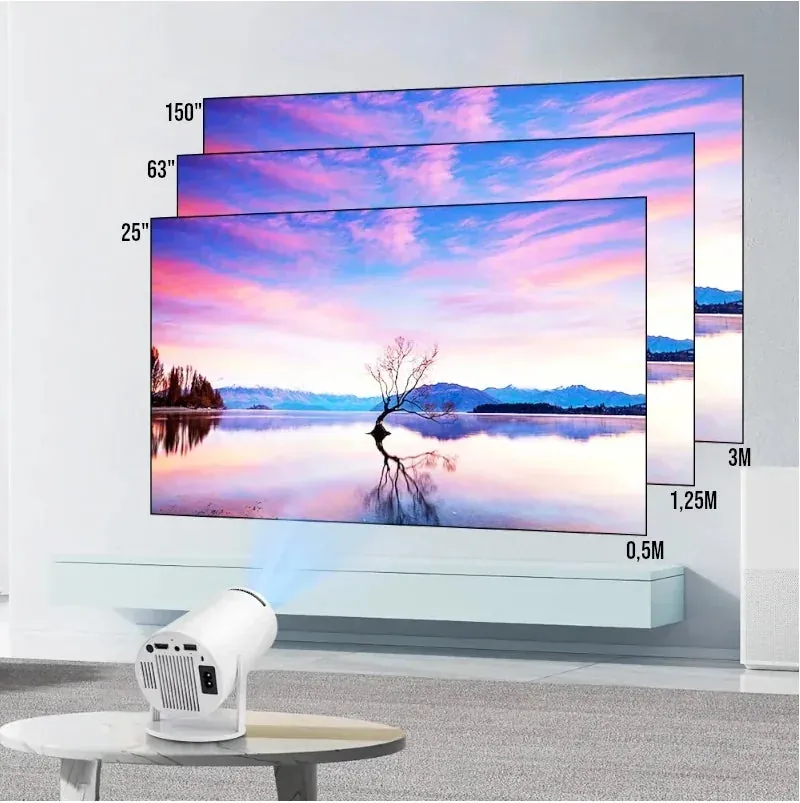 Projetor Portátil Magcubic Pro 4K com Wi-Fi e Android