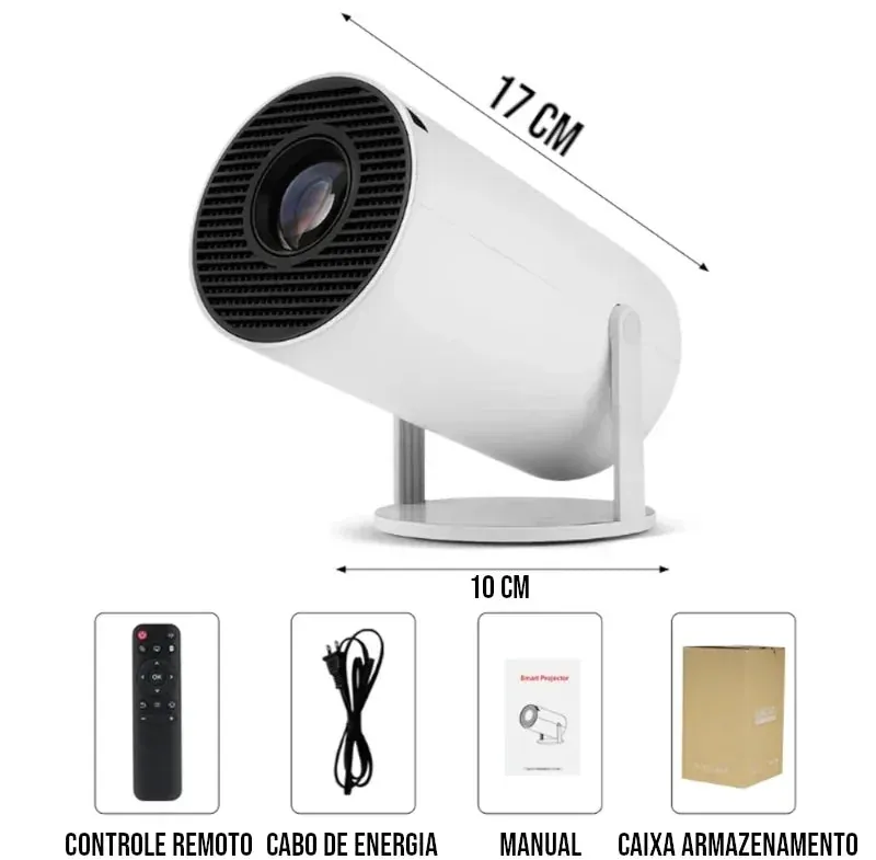 Projetor Portátil Magcubic Pro 4K com Wi-Fi e Android