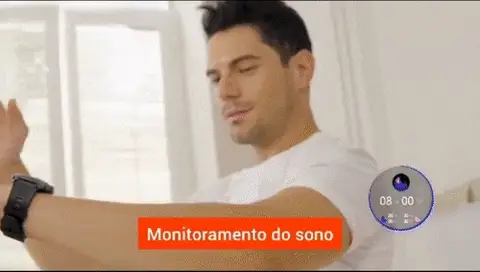 Smartwatch Redondo Resistente com Bateria Longa