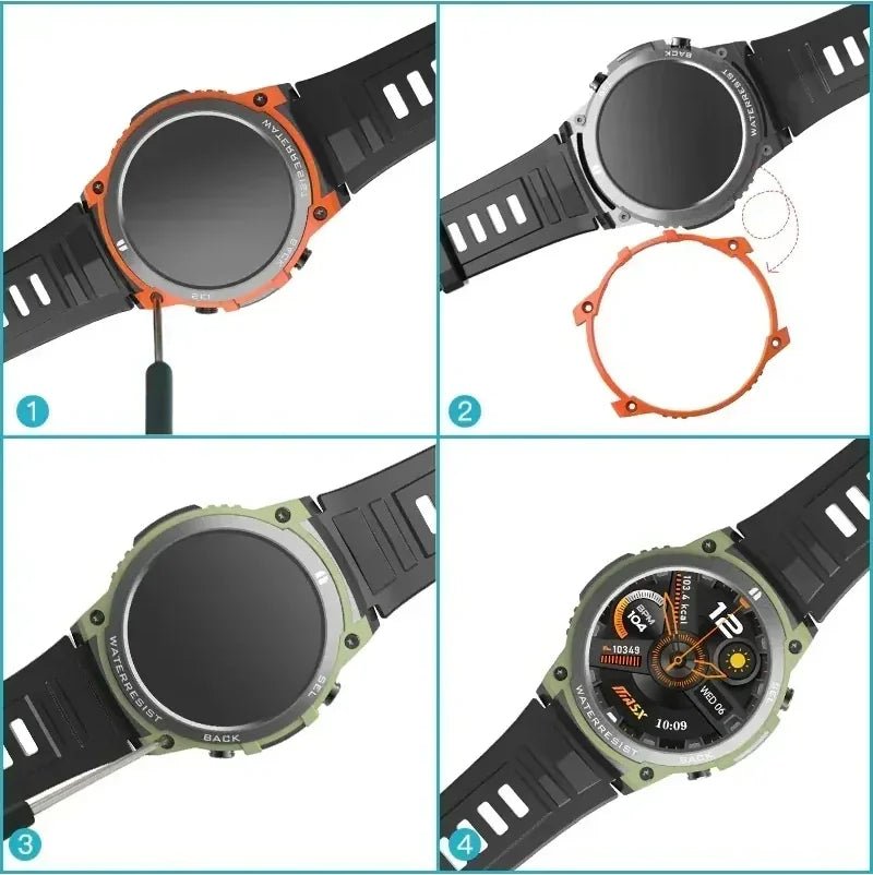 Smartwatch Redondo Resistente com Bateria Longa