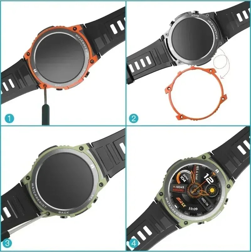 Smartwatch Redondo Resistente com Bateria Longa