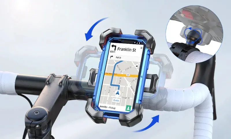 Suporte de Celular para Moto com Rotação 360 Graus