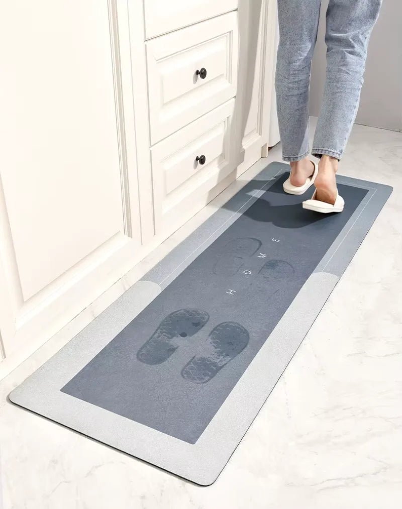 Tapete para Cozinha Antiderrapante Absorvente Emborrachado