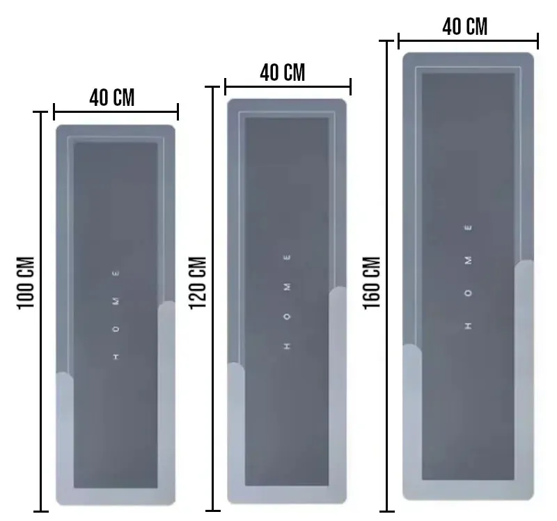 Tapete para Cozinha Antiderrapante Absorvente Emborrachado