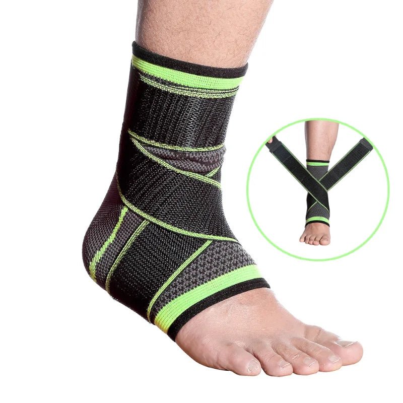 Tornozeleira com Compressão Esportiva Ajustável com 2 Unidades