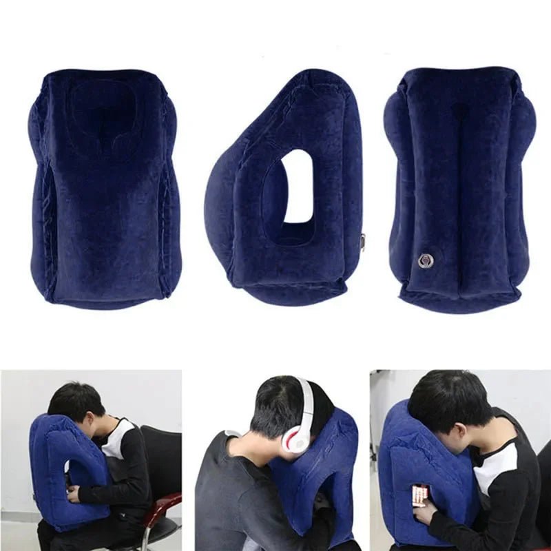 Travesseiro Inflável Ergonômico para Viagem