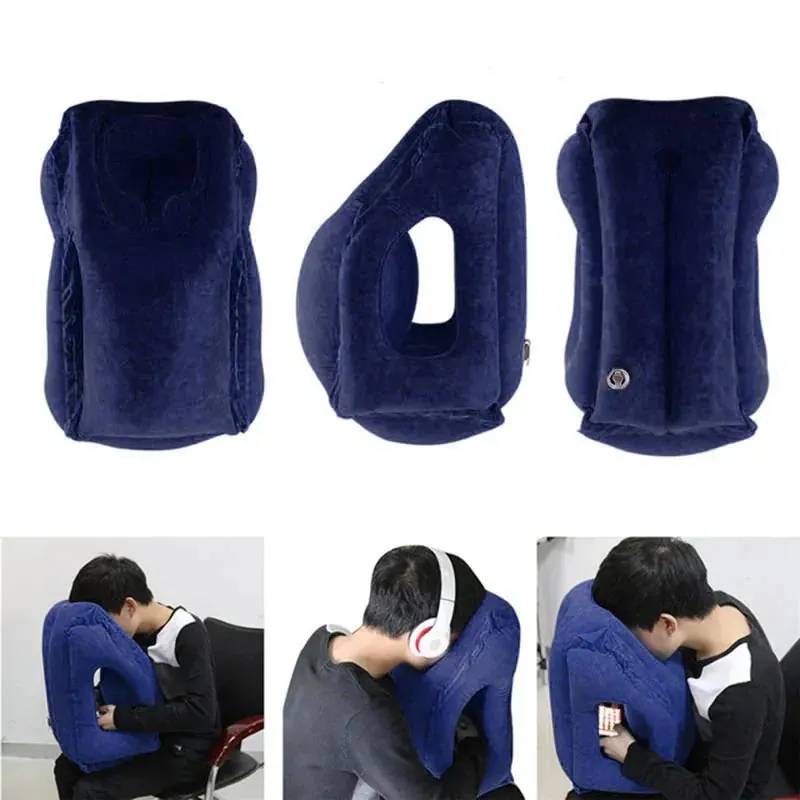 Travesseiro Inflável Ergonômico para Viagem