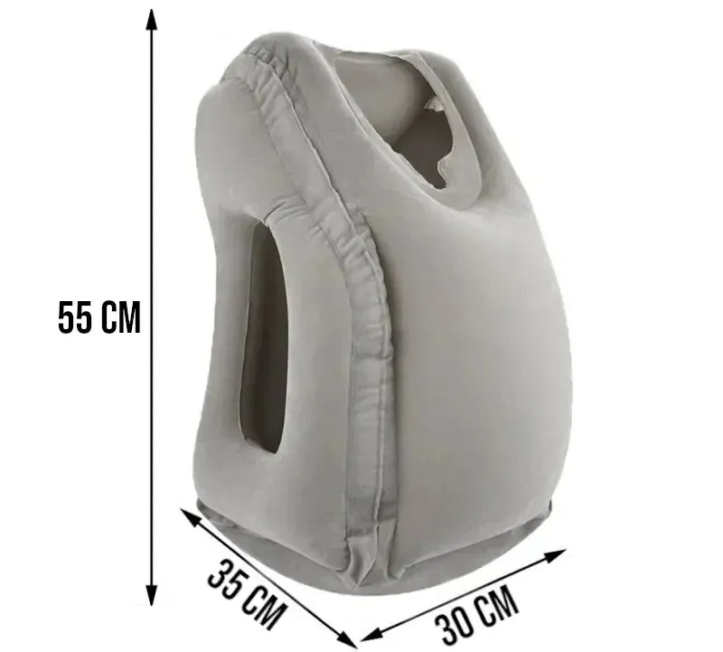 Travesseiro Inflável Ergonômico para Viagem