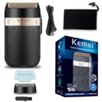Barbeador Elétrico Recarregável Kemei Masculino