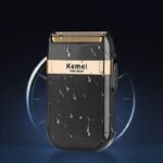 Barbeador Elétrico Recarregável Kemei Masculino