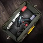 Bolsa de Ferramentas Reforçada com Base Rígida