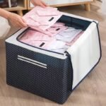 Caixa Organizadora Roupas 60 Litros com Tampa