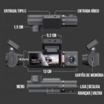 Câmera Veicular Interna Full HD Wi-Fi para Carro