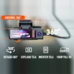 Câmera Veicular Interna Full HD Wi-Fi para Carro
