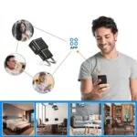 Carregador de Celular com Câmera Wifi Full HD