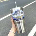 Copo Térmico Inox 900ml com Tampa e Canudo