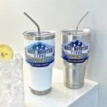 Copo Térmico Inox 900ml com Tampa e Canudo