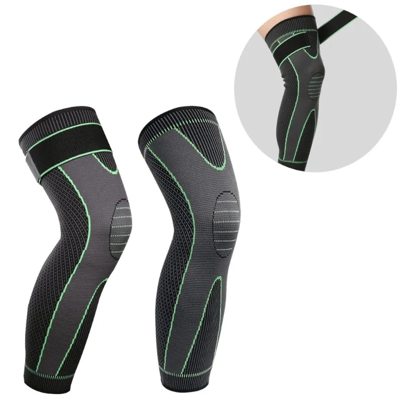 Joelheira com Compressão longa Esportiva Ajustável com 2 Unidades