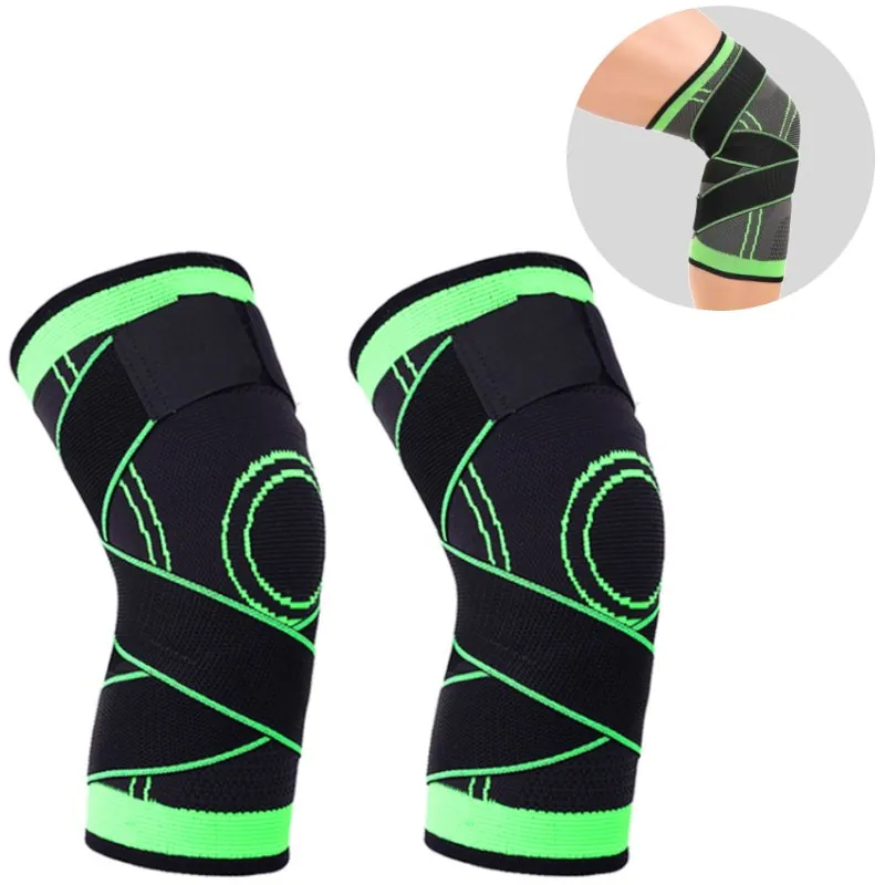 Joelheira com Compressão Esportiva Ajustável com 2 Unidades
