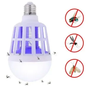 Lâmpada UV LED 2 em 1 com Repelente de Mosquitos