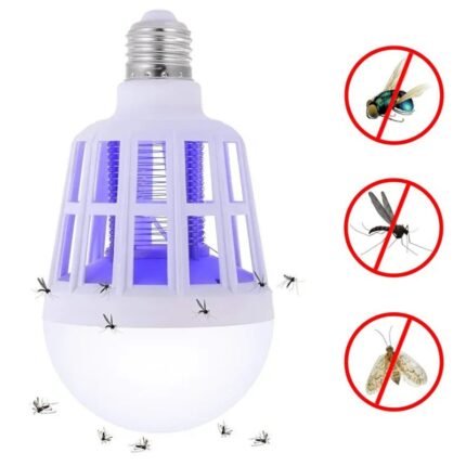 Lâmpada UV LED 2 em 1 com Repelente de Mosquitos