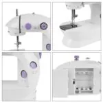 Mini Máquina Costura Elétrica Portátil com Mesa