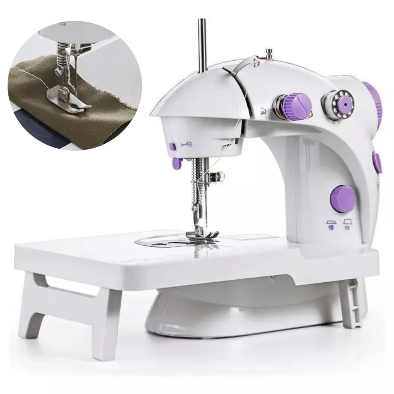 Mini Máquina Costura Elétrica Portátil com Mesa