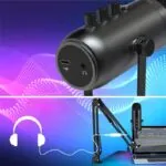 Microfone Condensador Profissional com Suporte