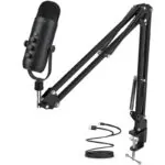 Microfone Condensador Profissional com Suporte