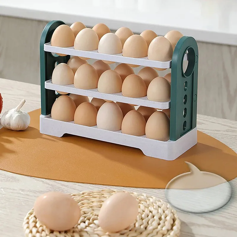 Organizador Retrátil de Ovos para Geladeira 30 Unidades