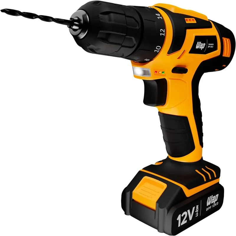 Parafusadeira e Furadeira Elétrica Bivolt com Maleta