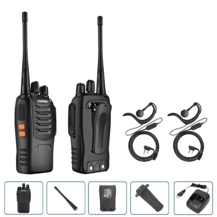 Kit Rádio Comunicador Profissional Baofeng com 2 Unidades