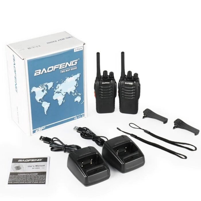 Kit Rádio Comunicador Profissional Baofeng com 2 Unidades