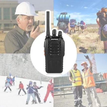 Kit Rádio Comunicador Profissional Baofeng com 2 Unidades