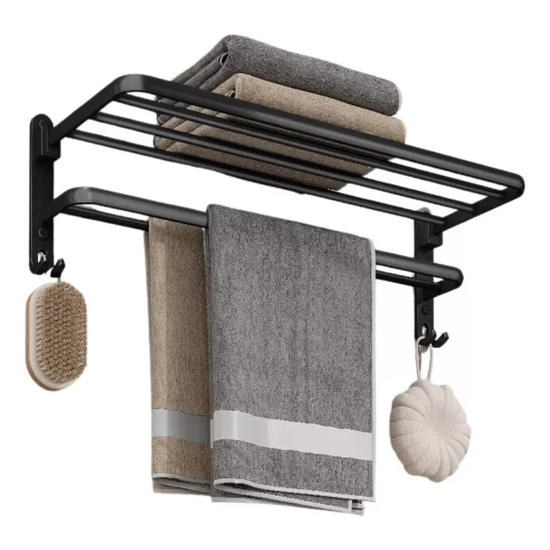 suporte-de-toalhas-para-banheiro_1 Suporte de Toalhas de Parede em Alumínio Retrátil