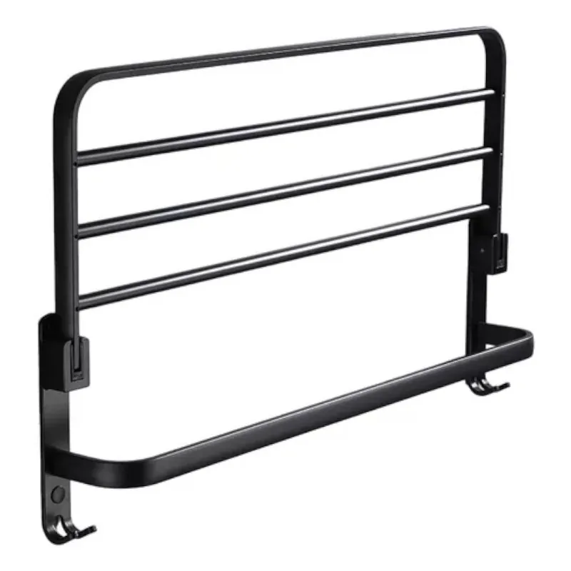 Suporte de Toalhas de Parede em Alumínio Retrátil