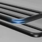 Suporte de Toalhas de Parede em Alumínio Retrátil