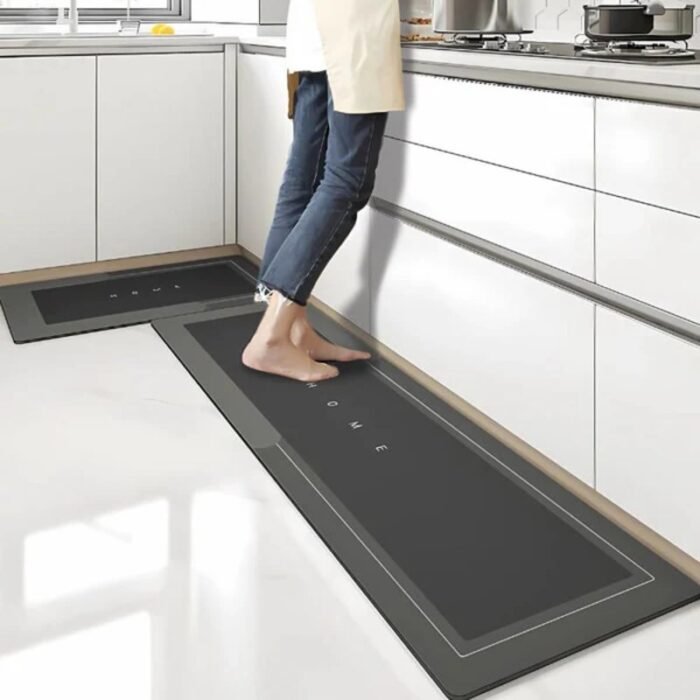 Tapete para Cozinha Antiderrapante Absorvente Emborrachado