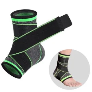 Tornozeleira com Compressão Esportiva Ajustável com 2 Unidades