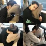 Travesseiro Inflável Ergonômico para Viagem