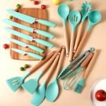 Kit Utensílios para Cozinha em Silicone com 19 Peças Completo