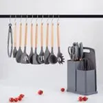 Kit Utensílios para Cozinha em Silicone com 19 Peças Completo
