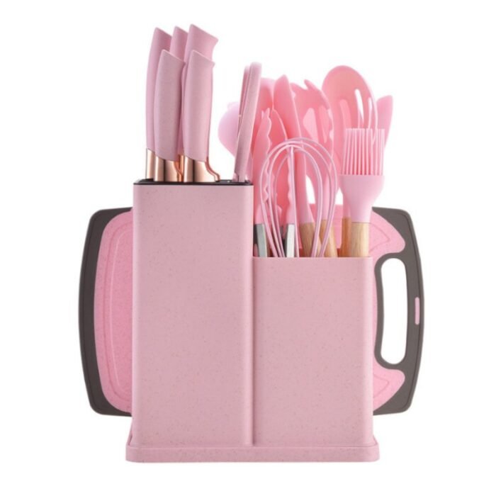Kit Utensílios para Cozinha em Silicone com 19 Peças Completo